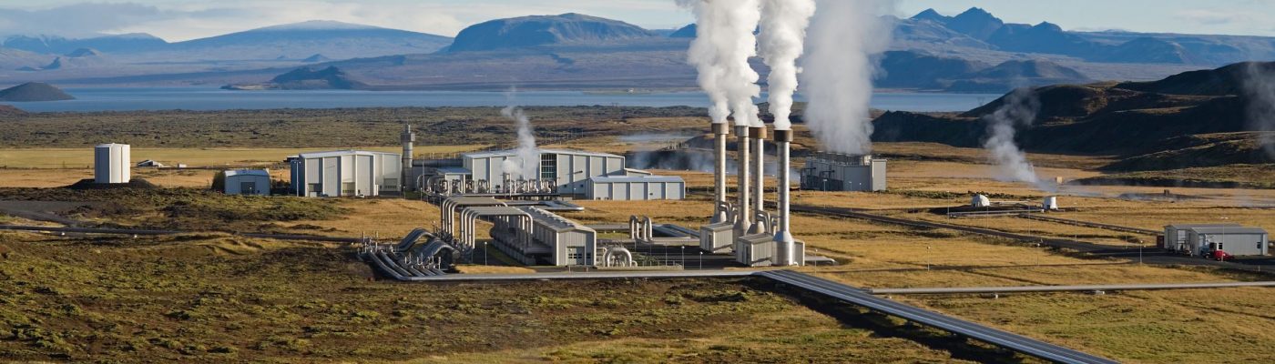 Eski proje sitesinde kullanılan jeotermal enerji tesisi görseli